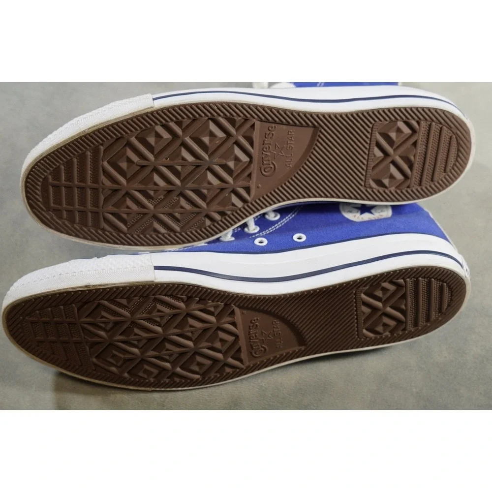 NEW Converse Chuck Taylor All Star Double Upper High Top Blue Stars Sz 13 - Picture 6 of 11